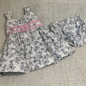 Bonnie Baby Infant 12 month dress with matching diaper cover.